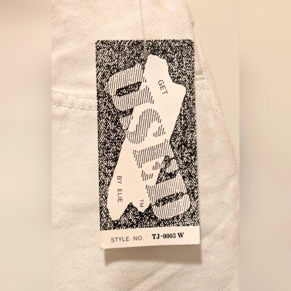 NWT 90s Get Used by Elie 26 White Cotton Skinny Jeans - Picture 5 of 7